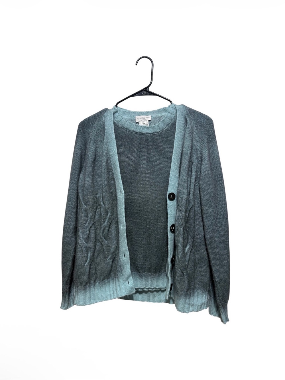 Blue Cashmere cardigan & sweater vets